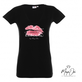 Koszulka Jestem Kobietą kocham życie by Maya Ori Biała | Czarna